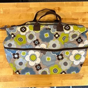 Thirty-one travel bag. More of a vinyl material